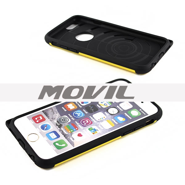 NP-2437 2 en 1 tpu    pc funda  para Apple iPhone 6-4